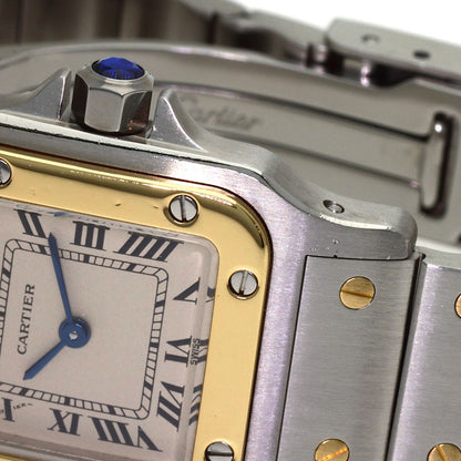CARTIER Santos Galve SM Watches W20012C14 Stainless Steel/SSxK18YG Ladies