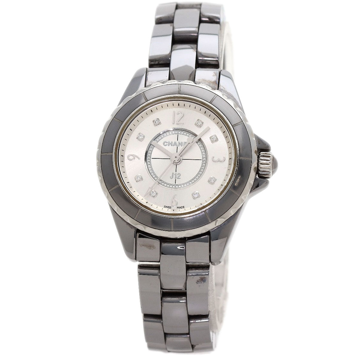 CHANEL J12 Chromatic 8P Diamond 1.1 " Watches H3401 Ceramic/Ceramic Ladies