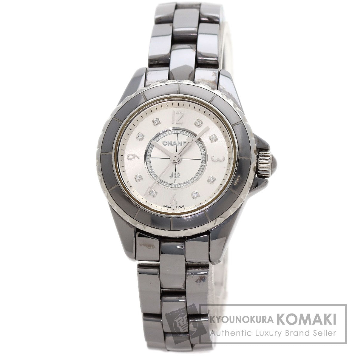 CHANEL J12 Chromatic 8P Diamond 1.1 " Watches H3401 Ceramic/Ceramic Ladies
