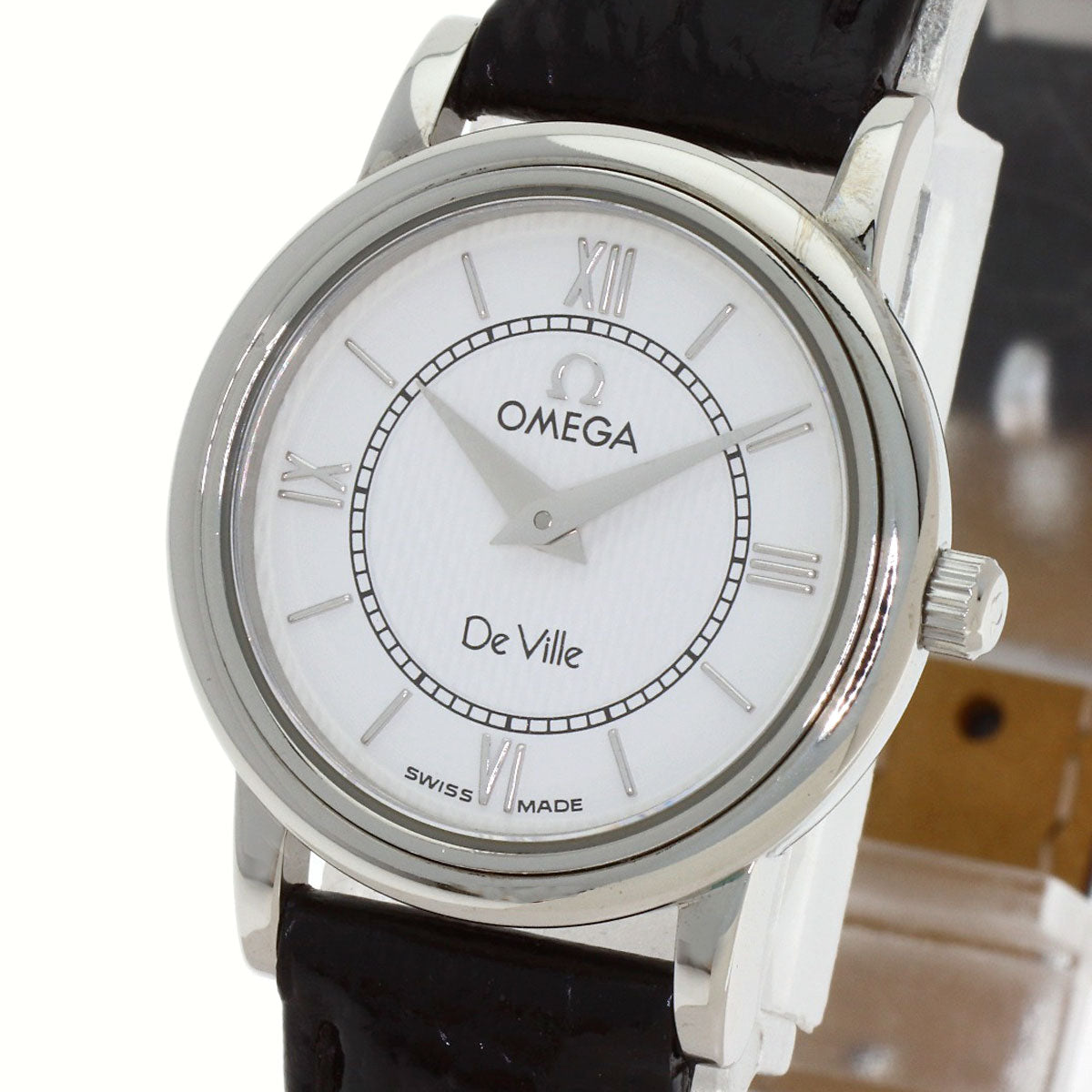 OMEGA De Ville Watches 7874.31 Stainless Steel/Leather Ladies