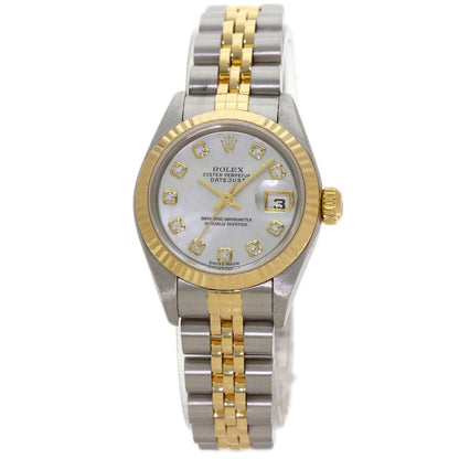 ROLEX DATEJUST 10P Diamond Watches 79173NG Stainless Steel/SSxK18YG Ladies