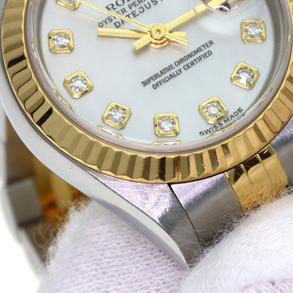 ROLEX DATEJUST 10P Diamond Watches 79173NG Stainless Steel/SSxK18YG Ladies
