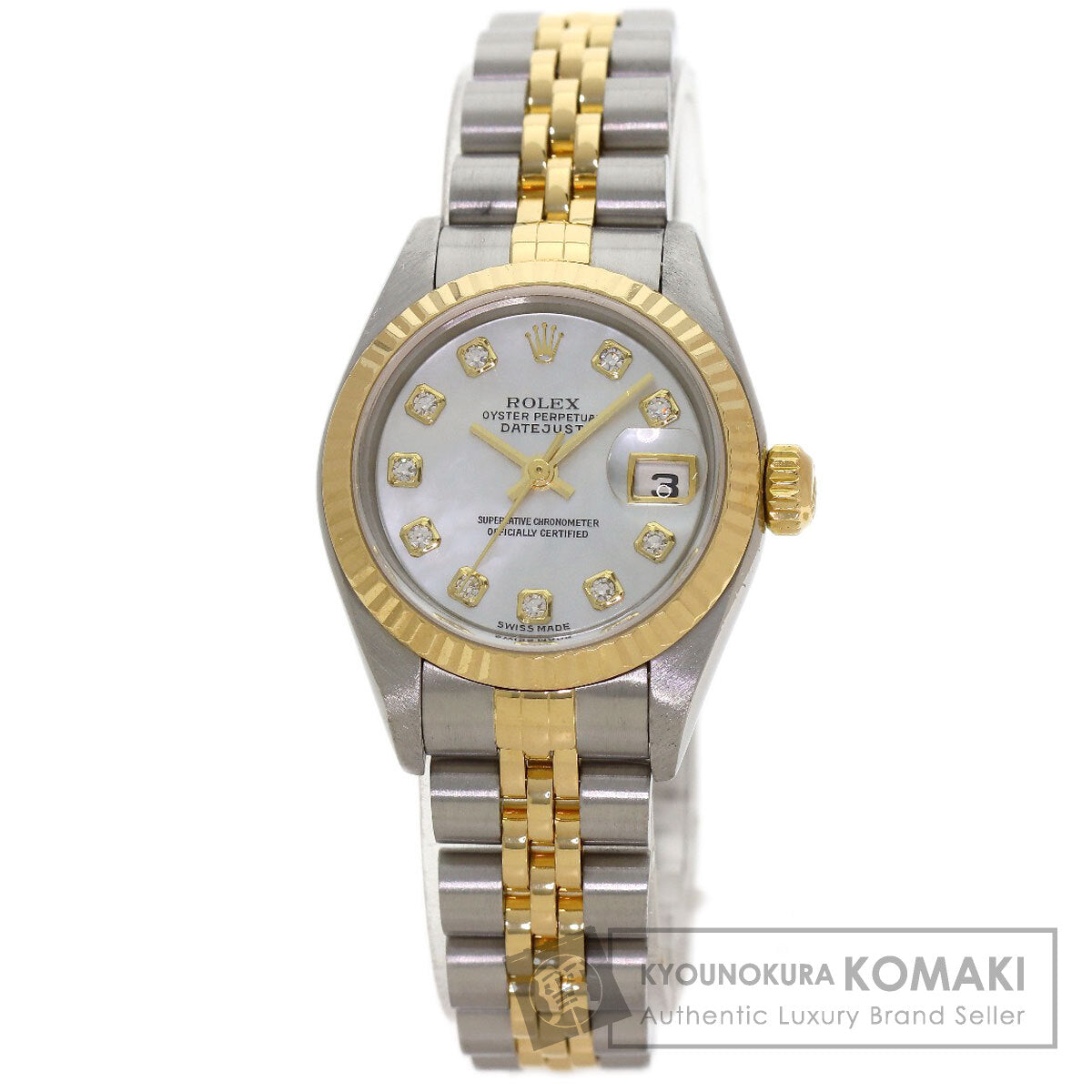 ROLEX DATEJUST 10P Diamond Watches 79173NG Stainless Steel/SSxK18YG Ladies