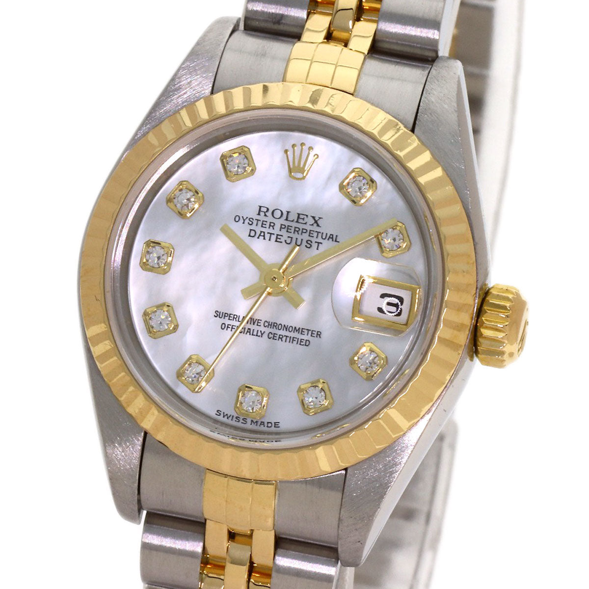 ROLEX DATEJUST 10P Diamond Watches 79173NG Stainless Steel/SSxK18YG Ladies
