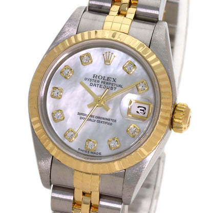 ROLEX DATEJUST 10P Diamond Watches 79173NG Stainless Steel/SSxK18YG Ladies