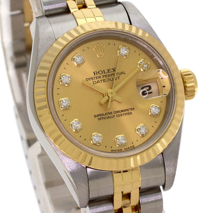 ROLEX DATEJUST 10P Diamond Watches 69173G Stainless Steel/SSxK18YG Ladies