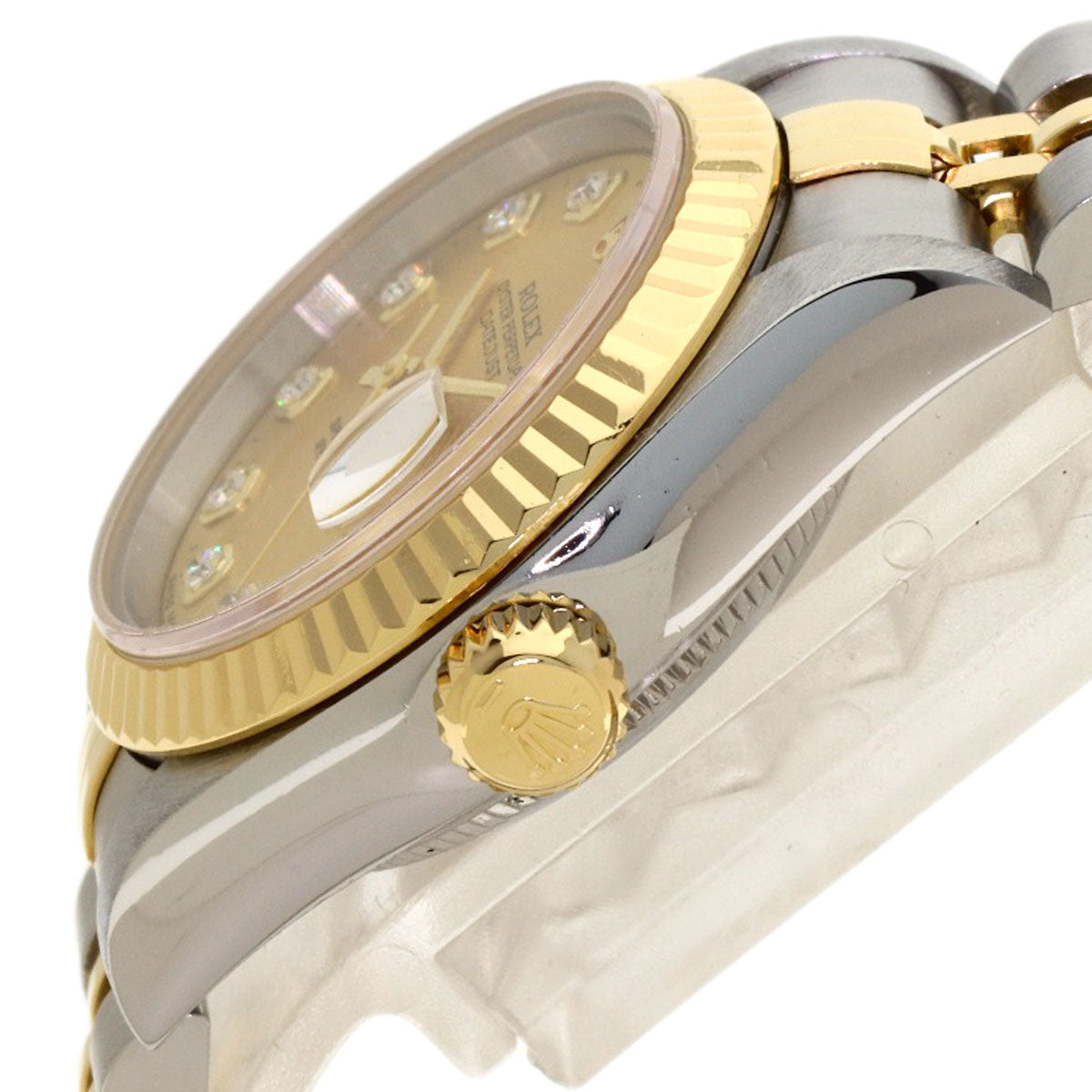 ROLEX DATEJUST 10P Diamond Watches 69173G Stainless Steel/SSxK18YG Ladies
