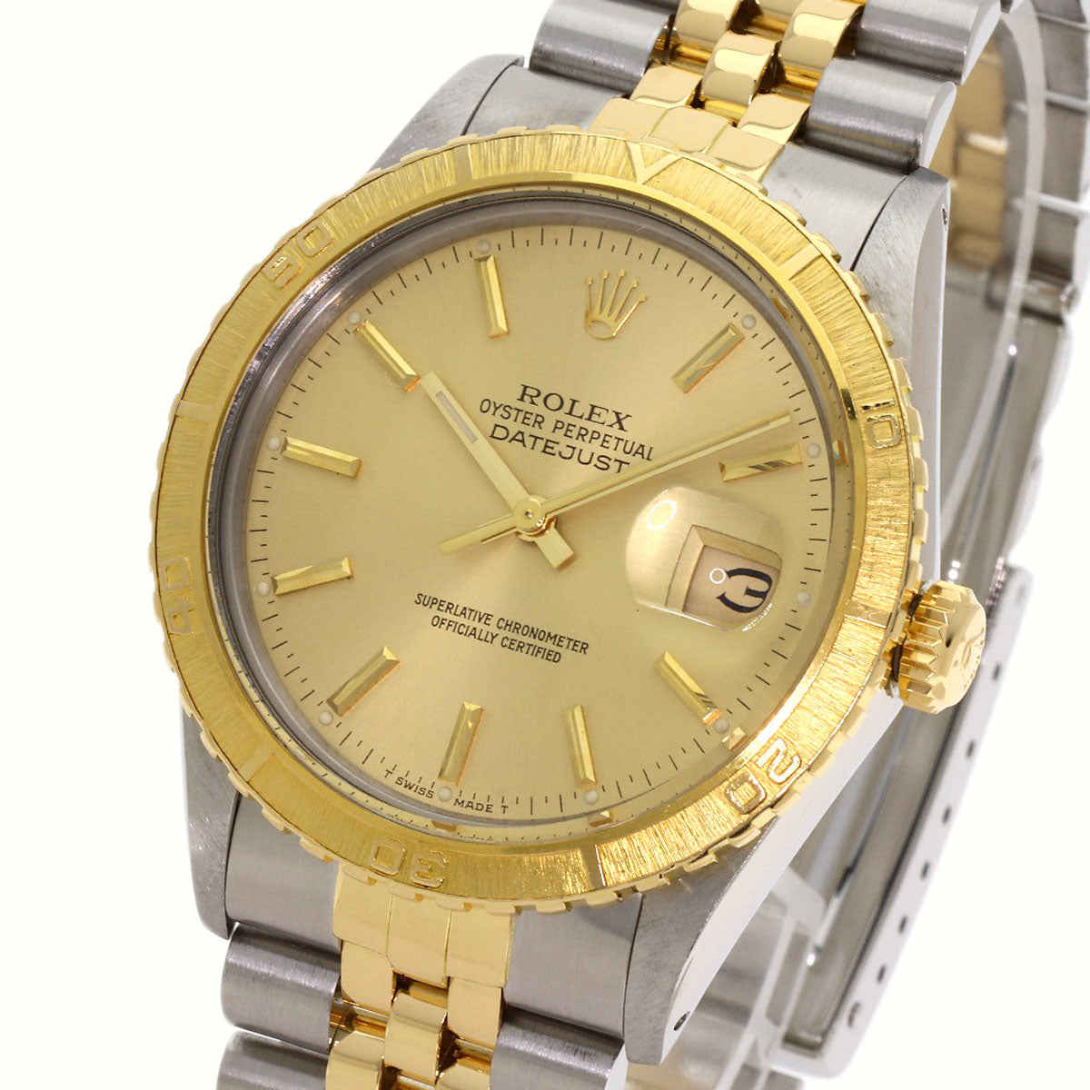 ROLEX Datejust Thunderbird, 1987 model. Watches 16253 Stainless Steel/SSxK18YG mens