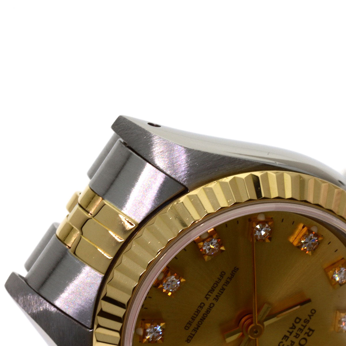 ROLEX DATEJUST 10P Diamond Watches 69173G Stainless Steel/SSxK18YG Ladies