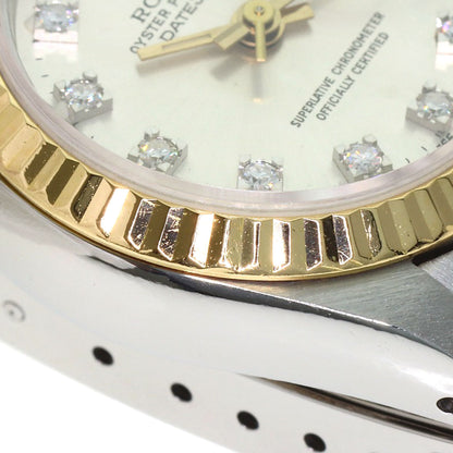 ROLEX DATEJUST 10P Diamond Watches 69173G Stainless Steel/SSxK18YG Ladies