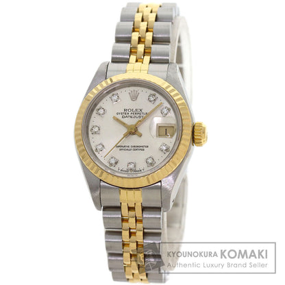 ROLEX DATEJUST 10P Diamond Watches 69173G Stainless Steel/SSxK18YG Ladies