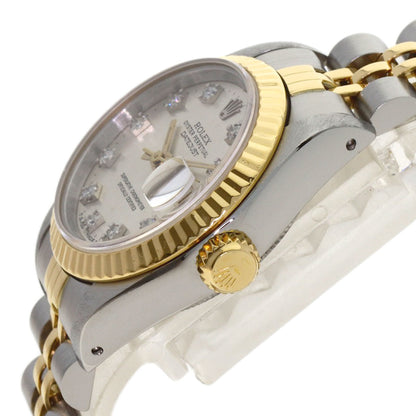 ROLEX DATEJUST 10P Diamond Watches 69173G Stainless Steel/SSxK18YG Ladies