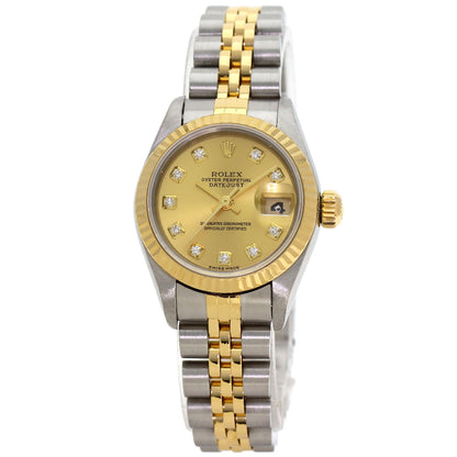 ROLEX DATEJUST 10P Diamond Watches 79173G Stainless Steel/SSxK18YG Ladies