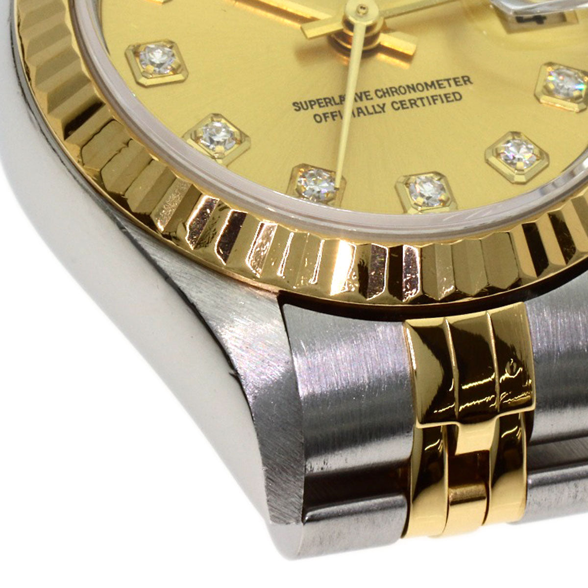 ROLEX DATEJUST 10P Diamond Watches 79173G Stainless Steel/SSxK18YG Ladies