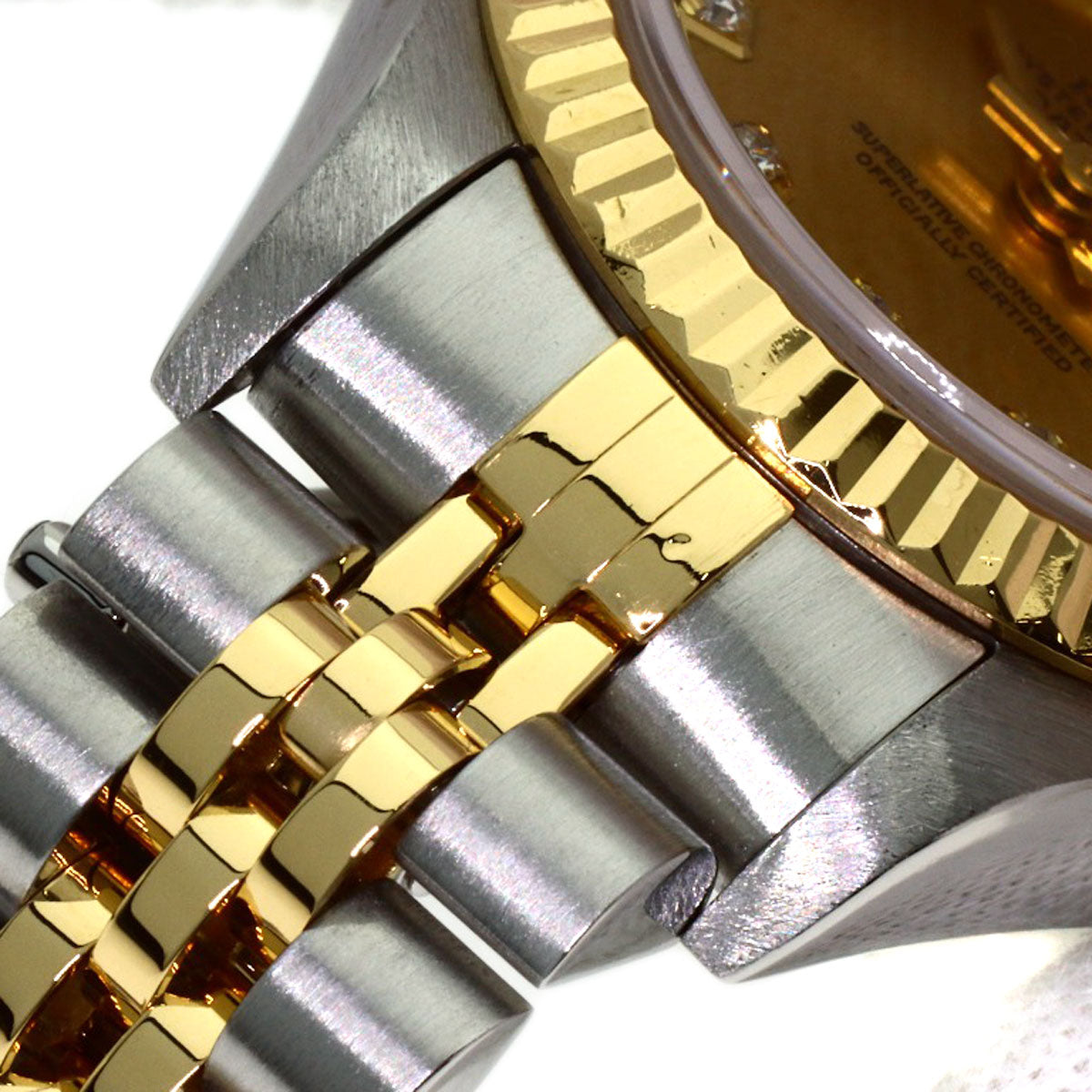 ROLEX DATEJUST 10P Diamond Watches 79173G Stainless Steel/SSxK18YG Ladies