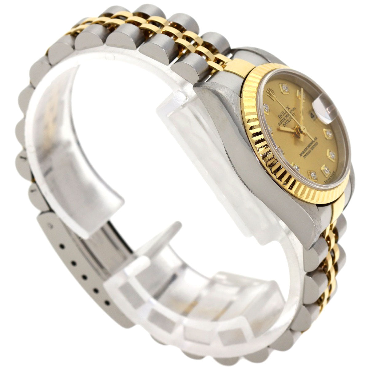 ROLEX DATEJUST 10P Diamond Watches 79173G Stainless Steel/SSxK18YG Ladies
