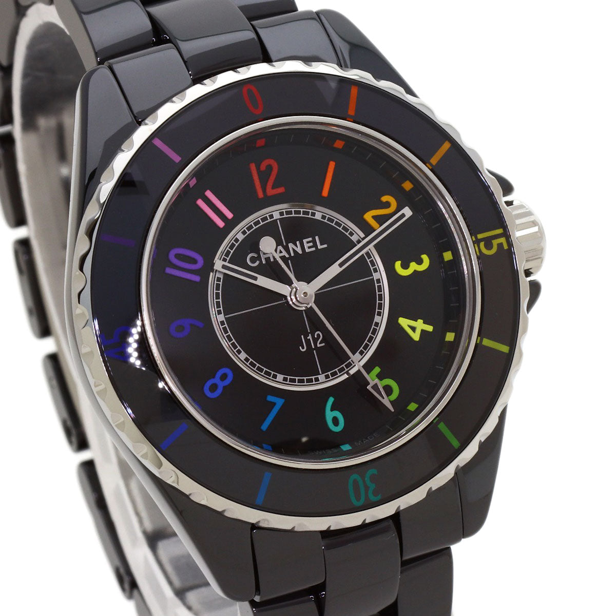 CHANEL J12 Electro 1.3" Limited Edition of 1255 Pieces Worldwide Watches H7121 Ceramic/Ceramic Ladies