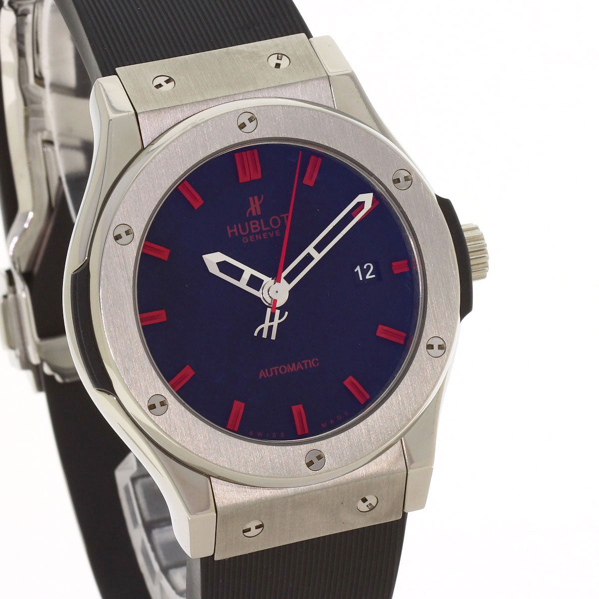 HUBLOT Classic fusion Watches 542.ZX.1130.LR.MSK11 Titanium/Rubber mens
