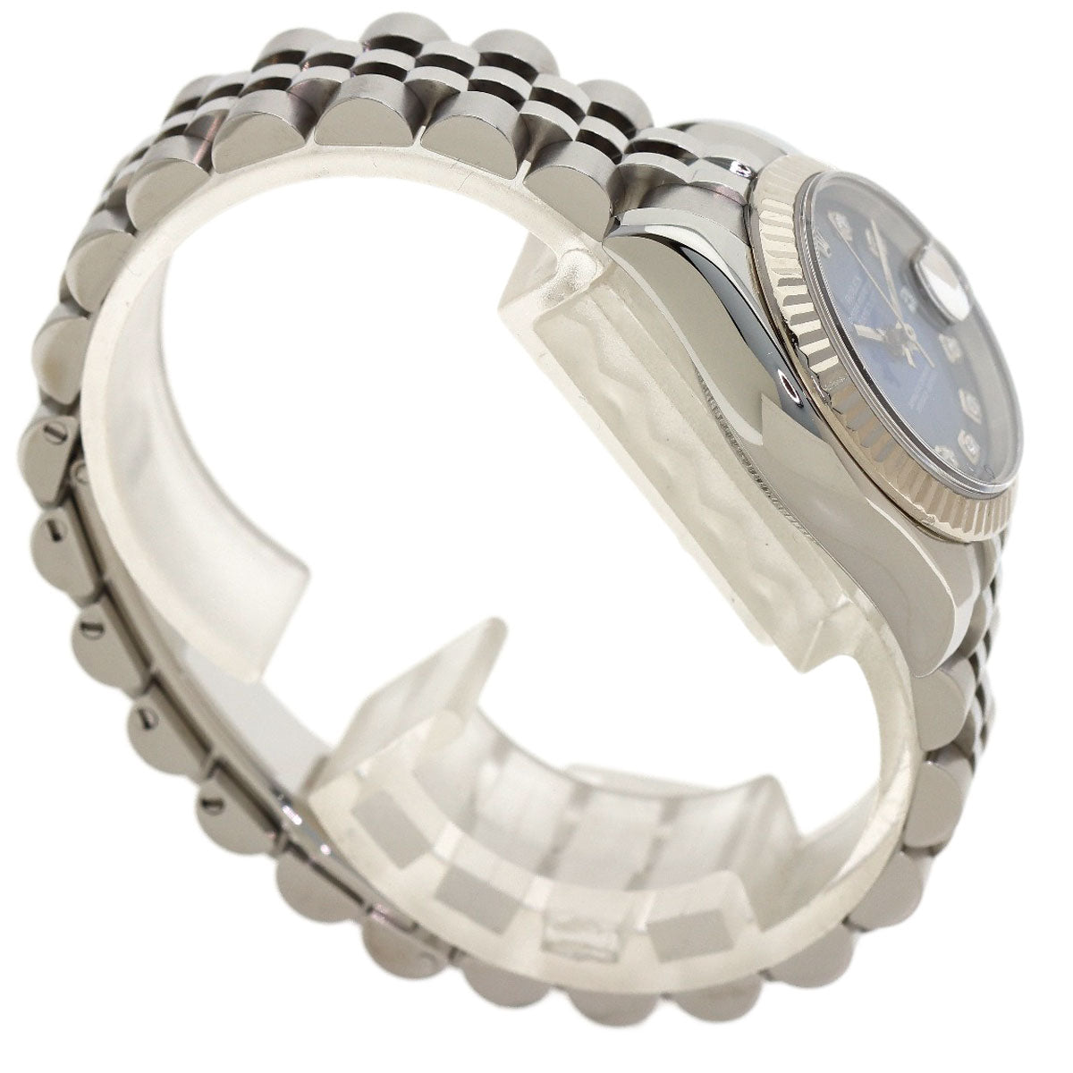 ROLEX Datejust 10P Diamond Blue Gradation Watches 179174G Stainless Steel/Stainless Steel Ladies