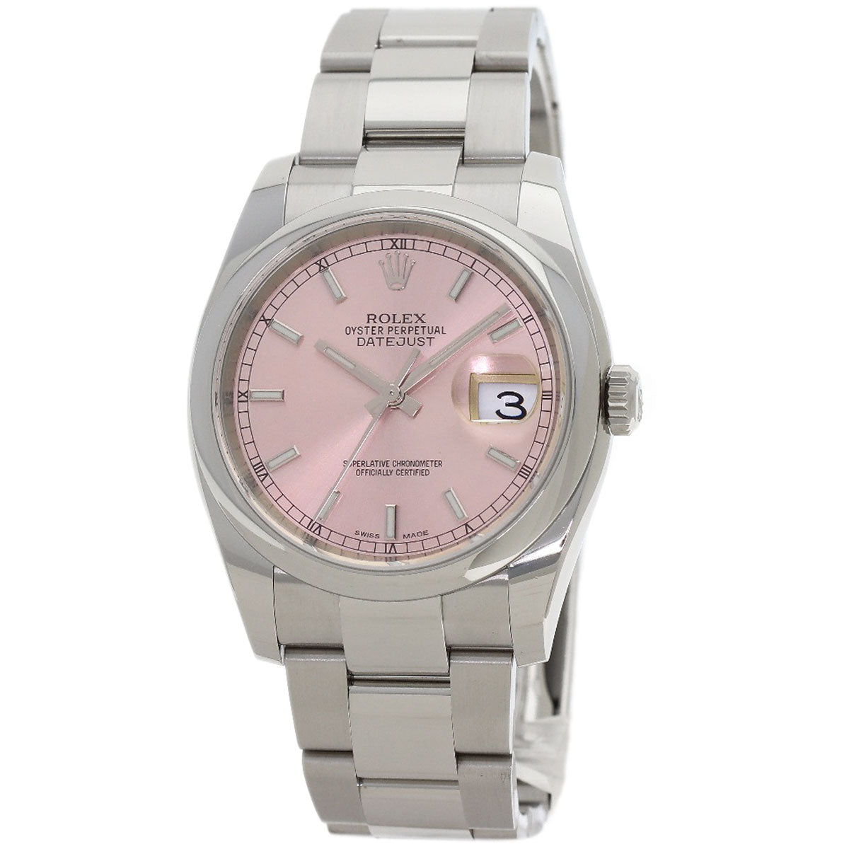 ROLEX Datejust Pink Bar Watches 116200 Stainless Steel/Stainless Steel mens
