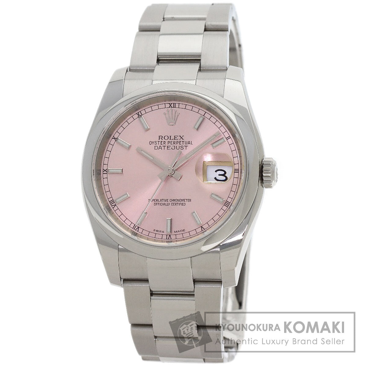 ROLEX Datejust Pink Bar Watches 116200 Stainless Steel/Stainless Steel mens