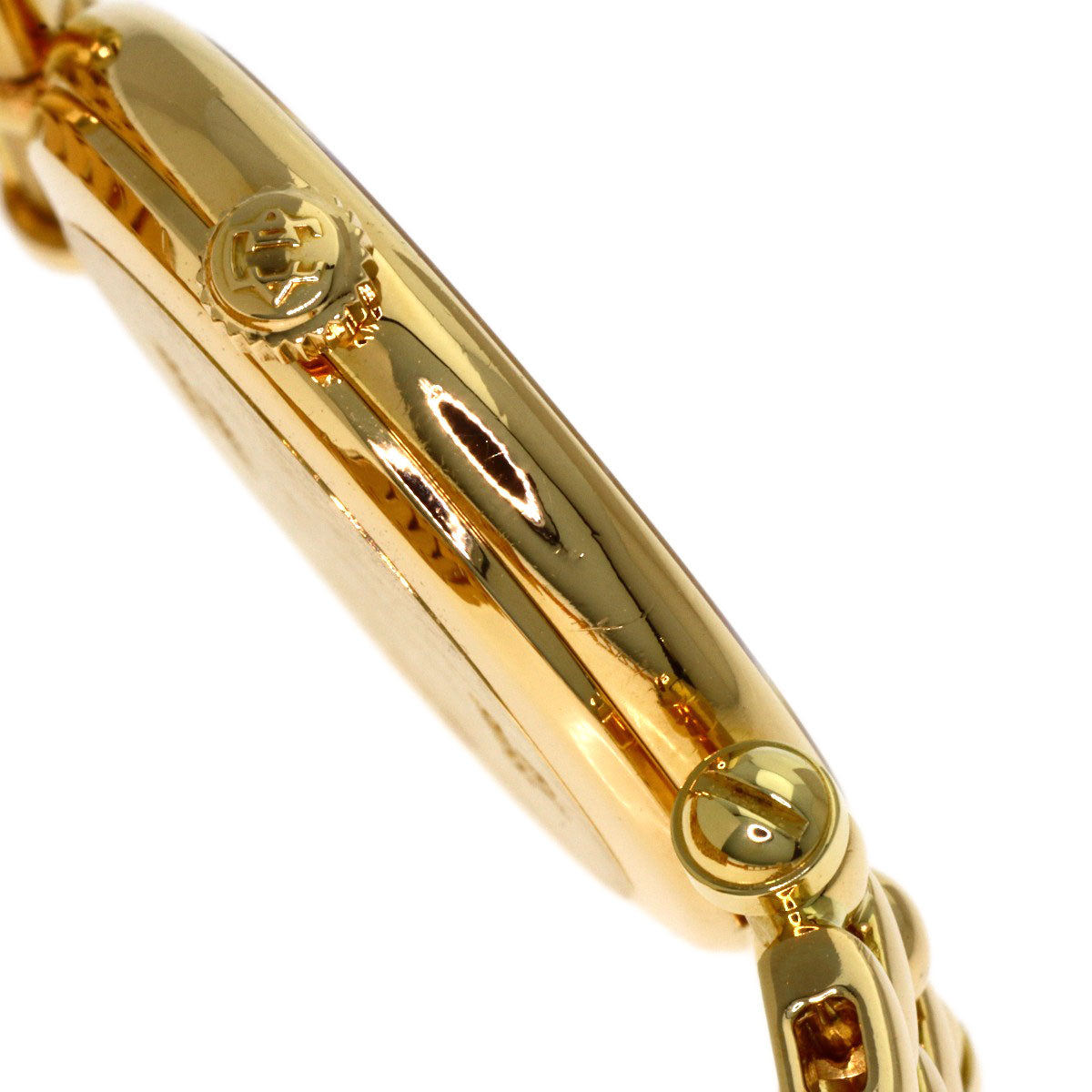 Van Cleef & Arpels Round Face 12P Diamond Watches 18601 K18 Yellow Gold/18K Yellow Gold Ladies