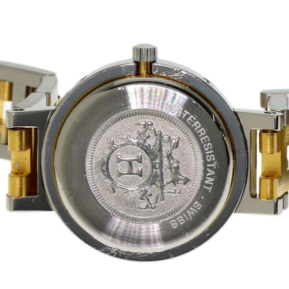 HERMES Clipper Watches Stainless Steel/SSxGP Ladies