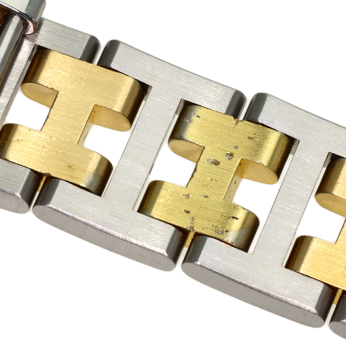 HERMES Clipper Watches Stainless Steel/SSxGP Ladies