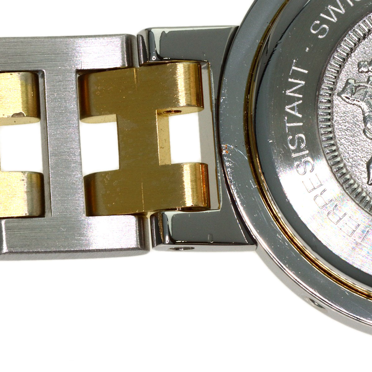 HERMES Clipper Watches Stainless Steel/SSxGP Ladies