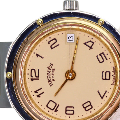 HERMES Clipper Watches Stainless Steel/SSxGP Ladies