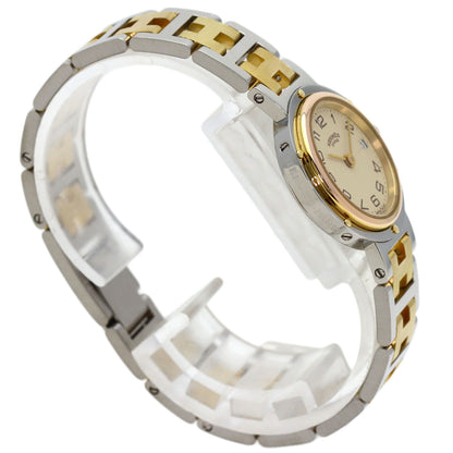 HERMES Clipper Watches Stainless Steel/SSxGP Ladies