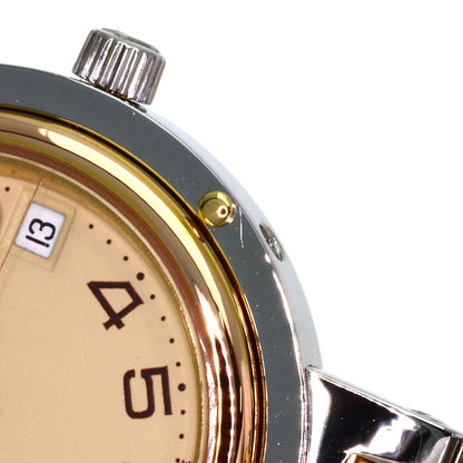 HERMES Clipper Watches Stainless Steel/SSxGP Ladies