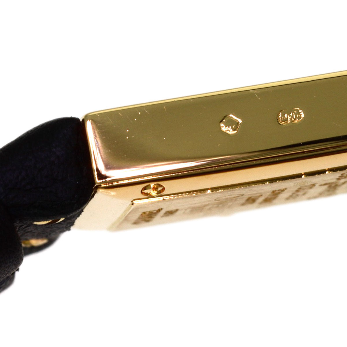 CHANEL Matelasse Watches H0109 K18 Yellow Gold/Leather Ladies