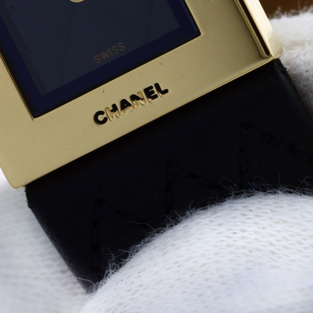 CHANEL Matelasse Watches H0109 K18 Yellow Gold/Leather Ladies
