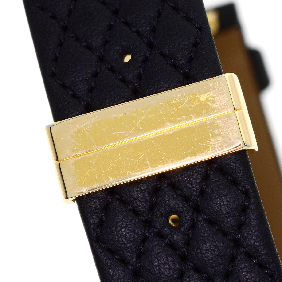 CHANEL Matelasse Watches H0109 K18 Yellow Gold/Leather Ladies