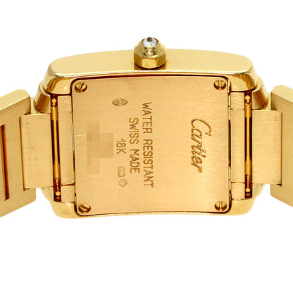 CARTIER Tank Française SM Bracelet with Aftermarket Diamonds Watches WE1001R K18 Yellow Gold/K18YGxDiamond Ladies
