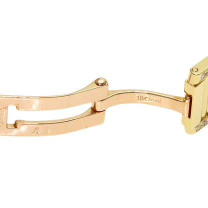 CARTIER Tank Française SM Bracelet with Aftermarket Diamonds Watches WE1001R K18 Yellow Gold/K18YGxDiamond Ladies