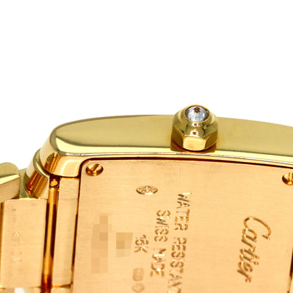 CARTIER Tank Française SM Bracelet with Aftermarket Diamonds Watches WE1001R K18 Yellow Gold/K18YGxDiamond Ladies