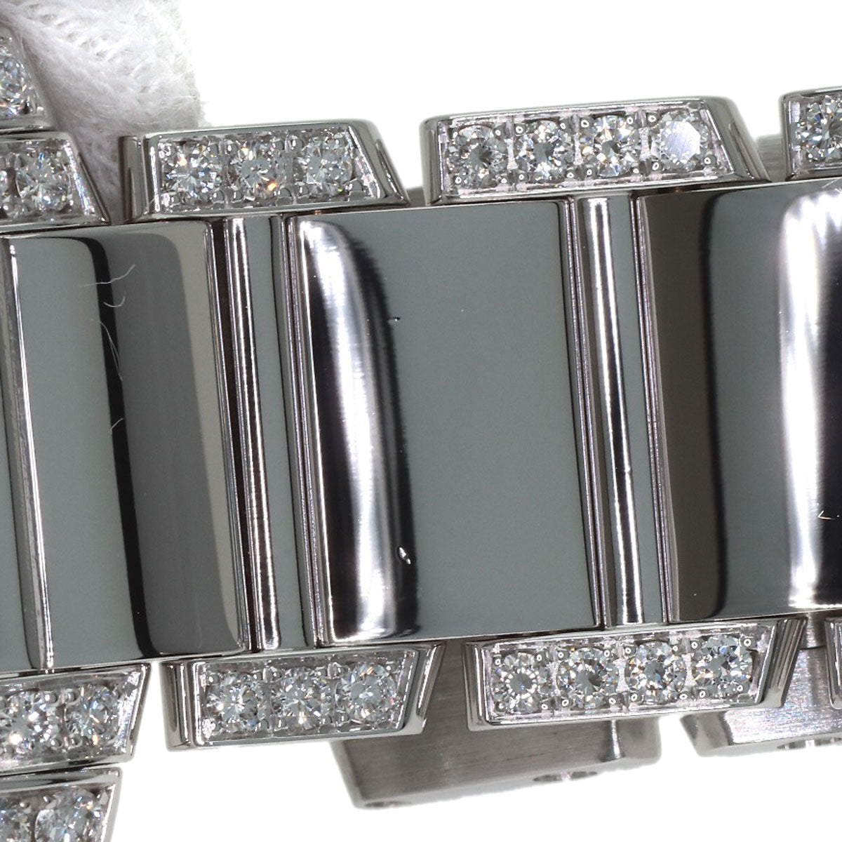 CARTIER Tank Française SM Genuine Diamond Watches WE1002SC K18 White Gold/K18WGxDiamond Ladies