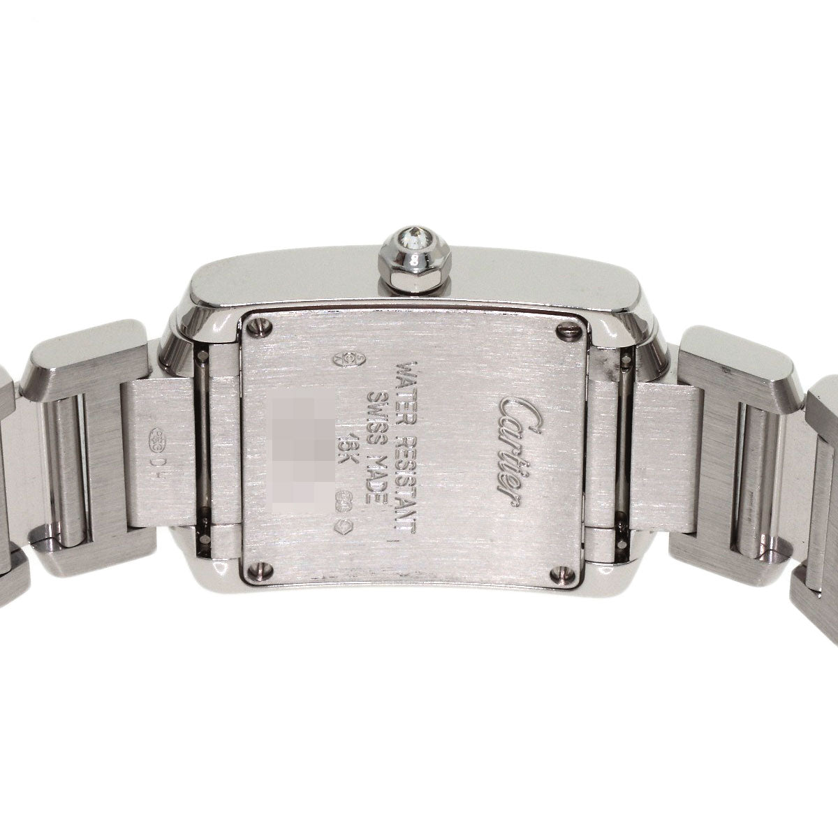 CARTIER Tank Française SM Genuine Diamond Watches WE1002SC K18 White Gold/K18WGxDiamond Ladies
