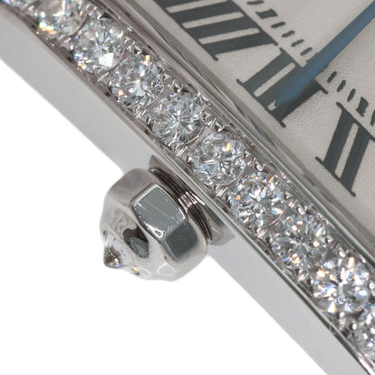 CARTIER Tank Française SM Genuine Diamond Watches WE1002SC K18 White Gold/K18WGxDiamond Ladies