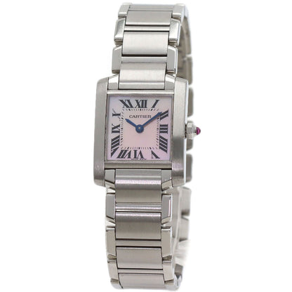CARTIER Tank francaise SM Watches W51028Q3 Stainless Steel/Stainless Steel Ladies