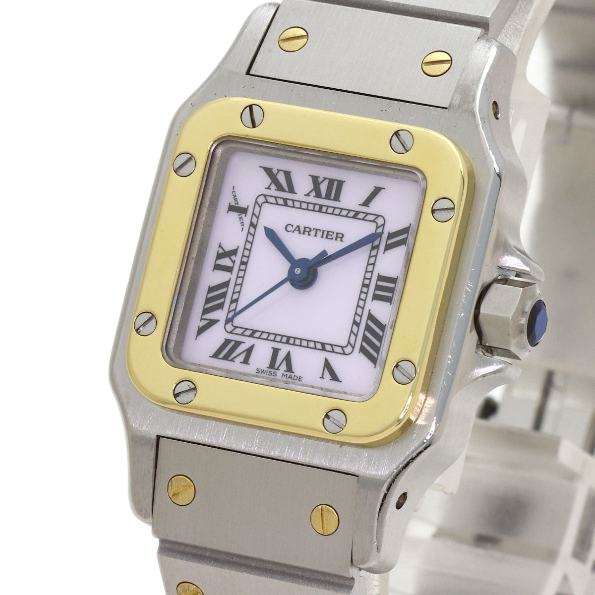 CARTIER Santos Galbe SM Watches Stainless Steel/Stainless Steel Ladies