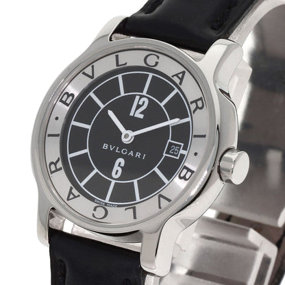 BVLGARI Solo tempo Watches ST29SLD Stainless Steel/Leather Ladies