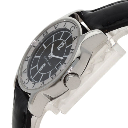 BVLGARI Solo tempo Watches ST29SLD Stainless Steel/Leather Ladies