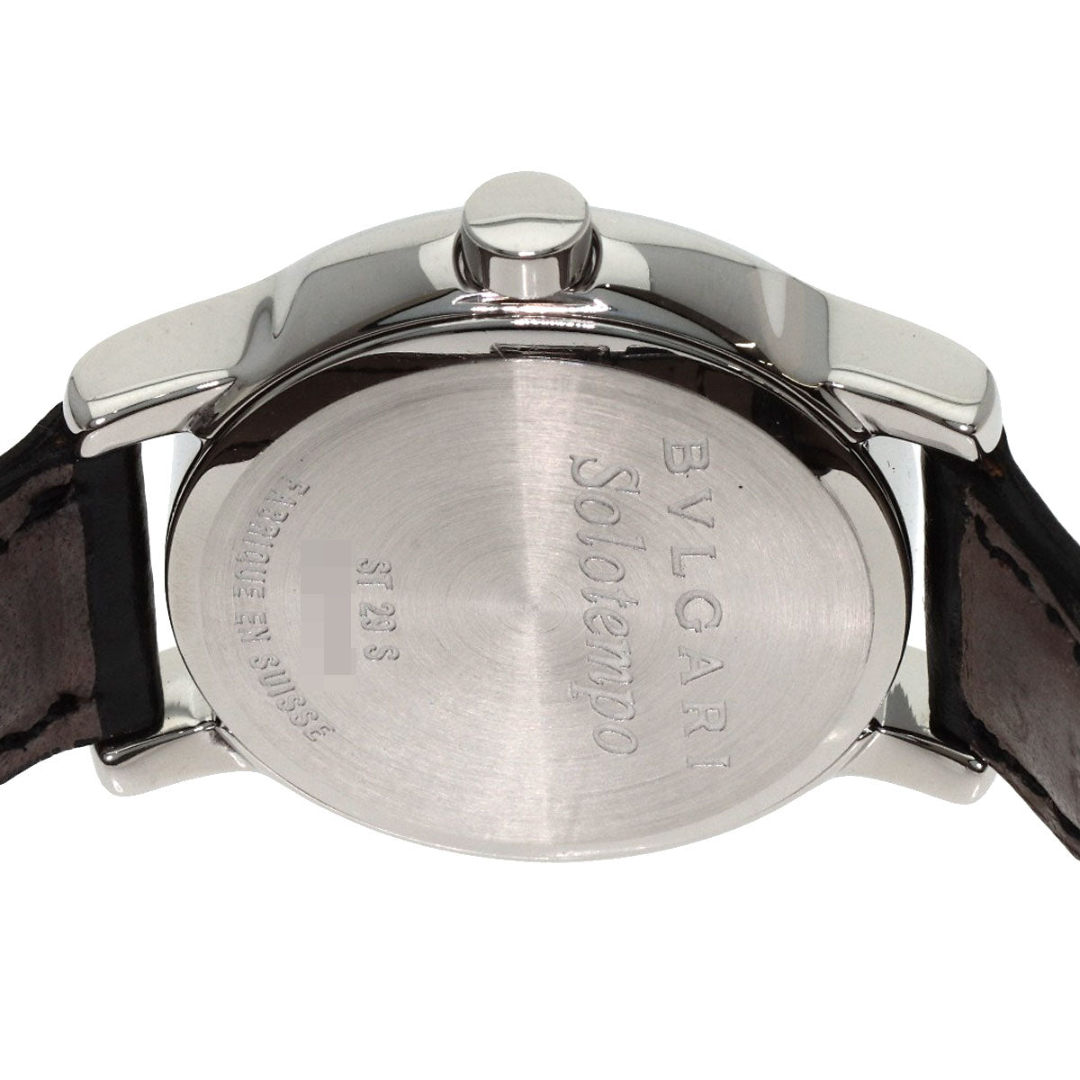 BVLGARI Solo tempo Watches ST29SLD Stainless Steel/Leather Ladies