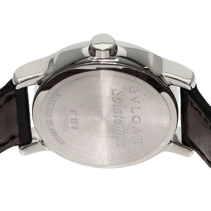 BVLGARI Solo tempo Watches ST29SLD Stainless Steel/Leather Ladies