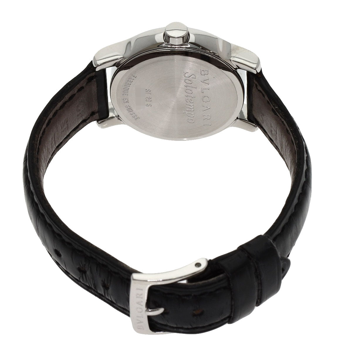 BVLGARI Solo tempo Watches ST29SLD Stainless Steel/Leather Ladies