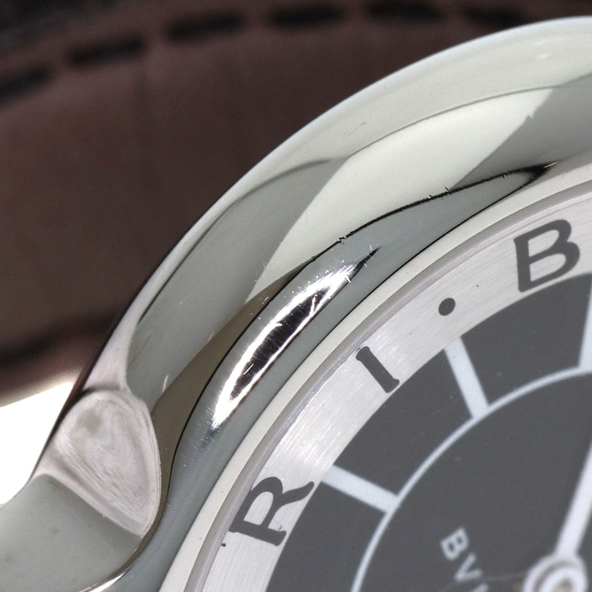 BVLGARI Solo tempo Watches ST29SLD Stainless Steel/Leather Ladies