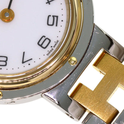HERMES Clipper Watches Stainless Steel/SSxGP Ladies